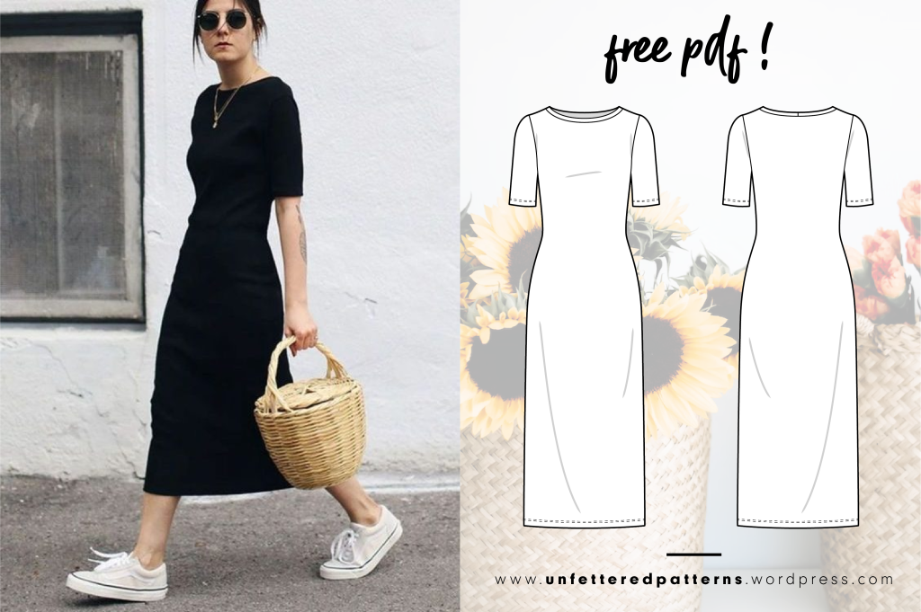 Unfettered Patterns Relaxed Midi Dress